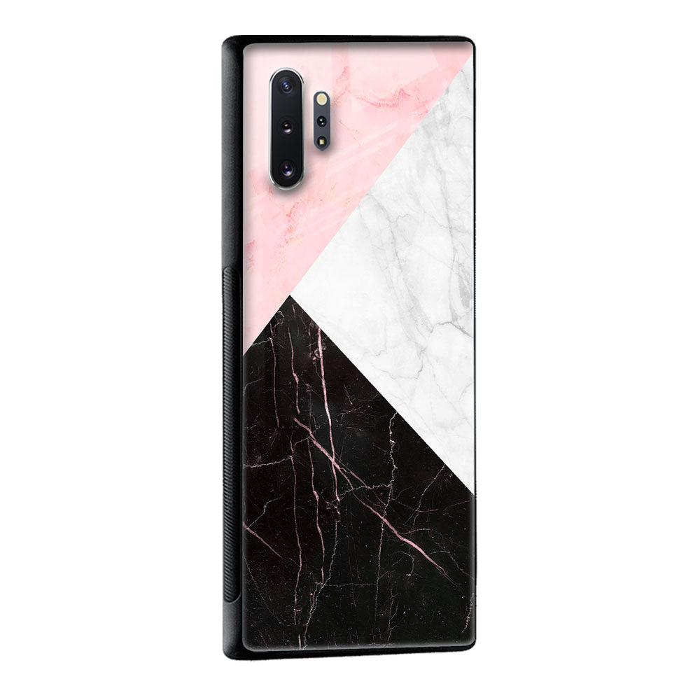 Marble Collage Art Glass Case For Samsung Galaxy M13