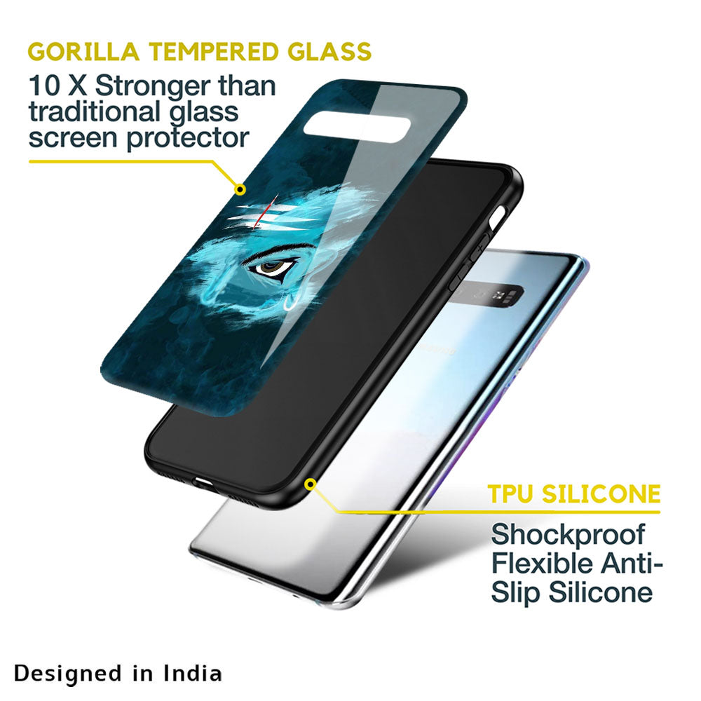 Power Of Trinetra Glass Case For Samsung Galaxy M13