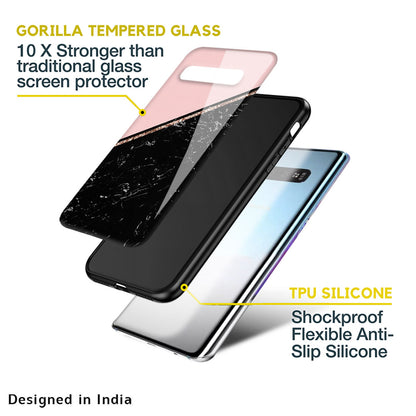 Marble Texture Pink Glass Case For Samsung Galaxy A33 5G