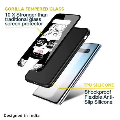 Girl Boss Glass Case For Samsung Galaxy S10