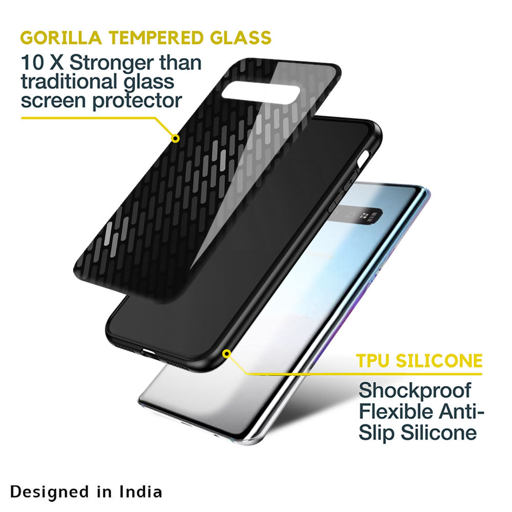 Dark Abstract Pattern Glass Case For Samsung Galaxy A33 5G