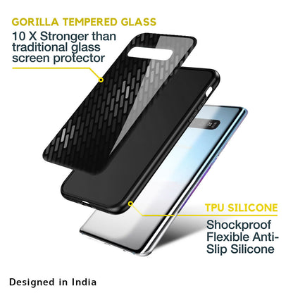 Dark Abstract Pattern Glass Case For Samsung Galaxy F41