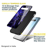 Techno Color Pattern Glass Case For Samsung Galaxy S10E