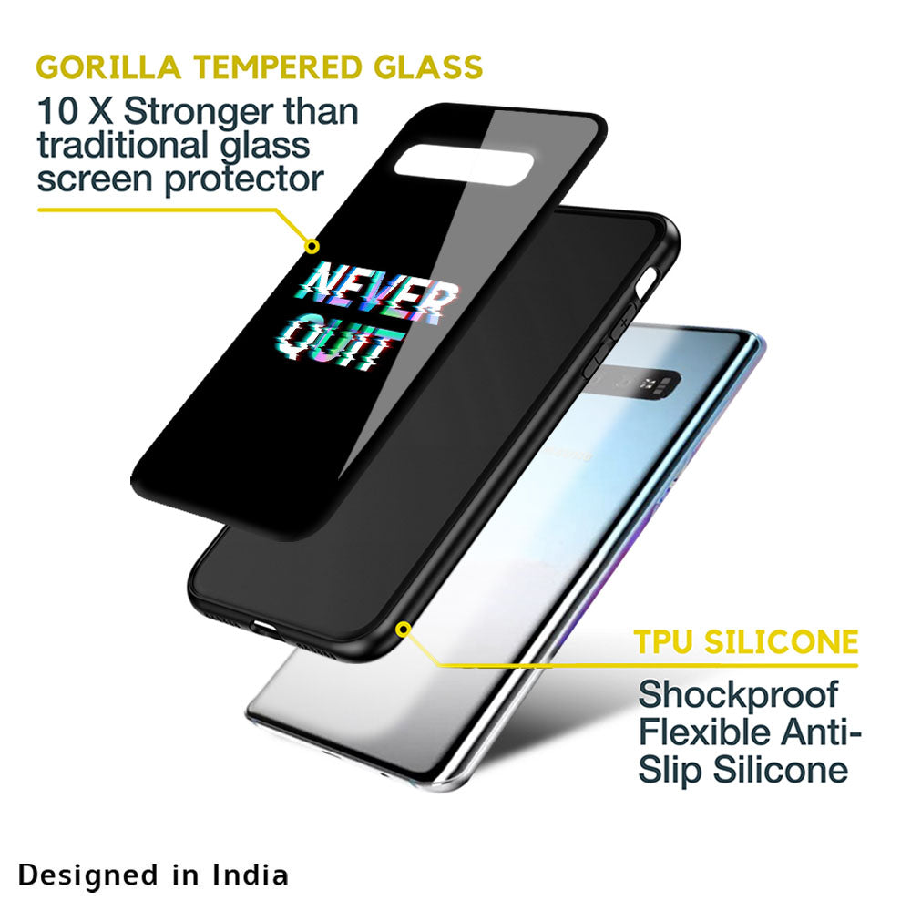 Never Quit Glass Case For Samsung Galaxy M13