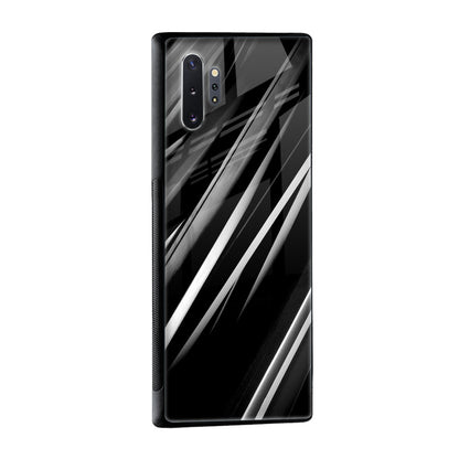 Black & Grey Gradient Glass Case For Samsung Galaxy A72