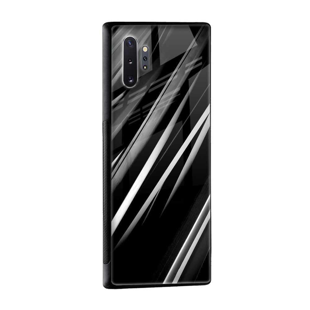 Black & Grey Gradient Glass Case For Samsung Galaxy F41