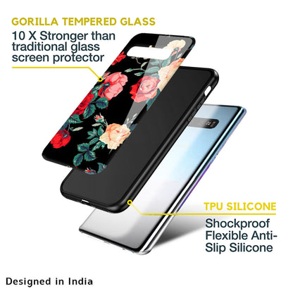 Floral Bunch Glass Case For Samsung Galaxy M13