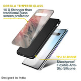 Pink And Grey Marble Glass Case For Samsung Galaxy M13