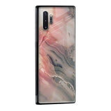 Pink And Grey Marble Glass Case For Samsung Galaxy M13