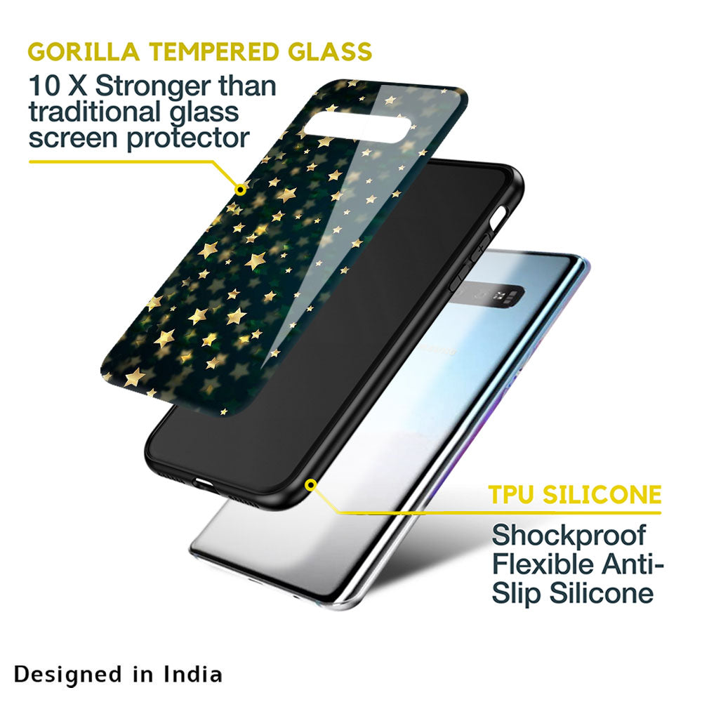 Dazzling Stars Glass Case For Samsung Galaxy M13