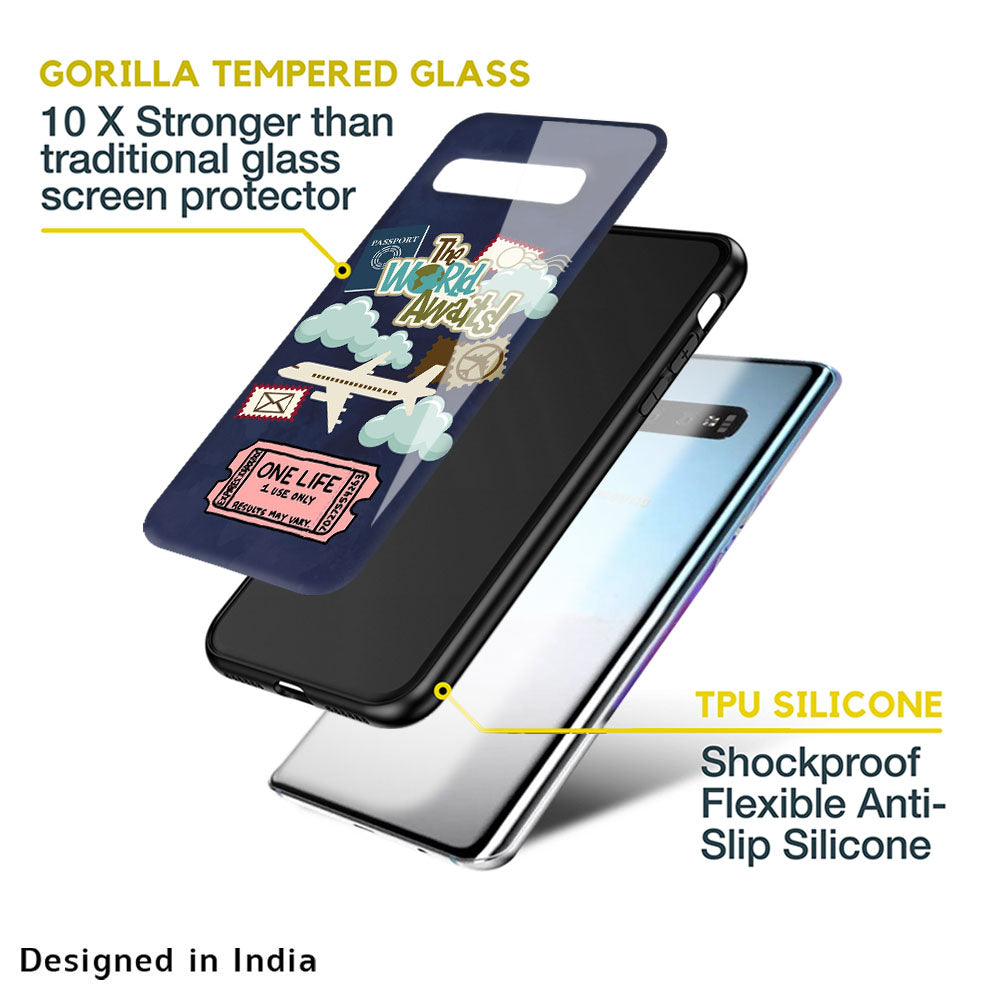 Tour The World Glass Case For Samsung Galaxy M13