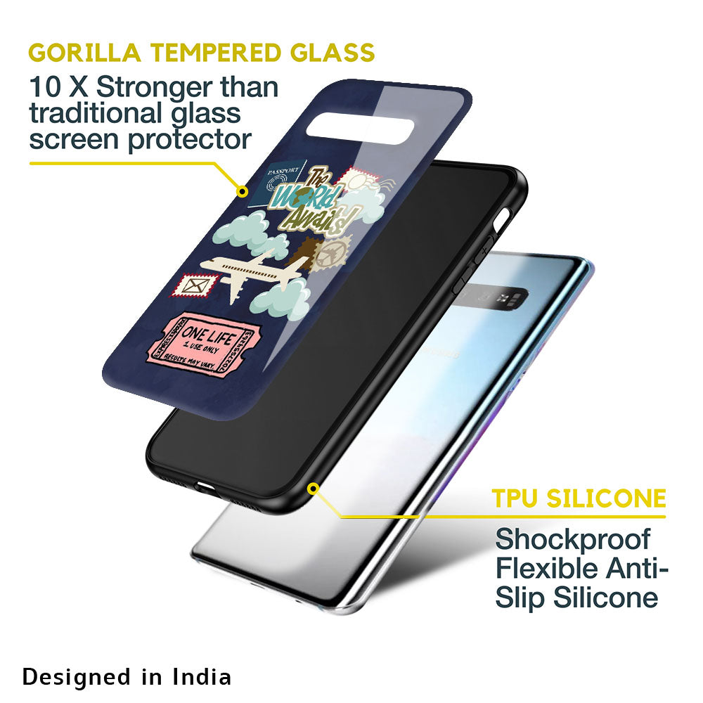 Tour The World Glass Case For Samsung Galaxy S10
