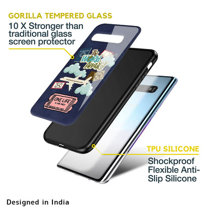 Tour The World Glass Case For Samsung Galaxy A50