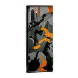 Camouflage Orange Glass Case For Samsung Galaxy A50