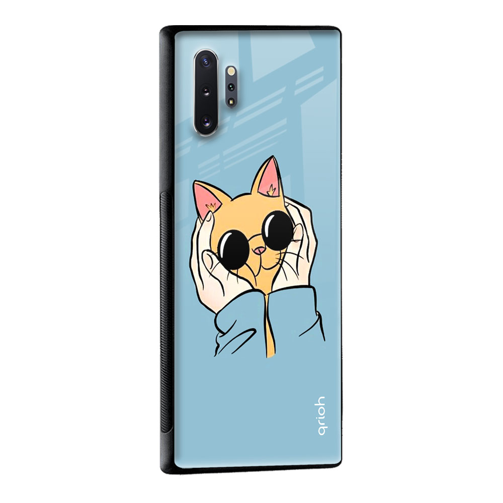 Adorable Cute Kitty Glass Case For Samsung Galaxy M13