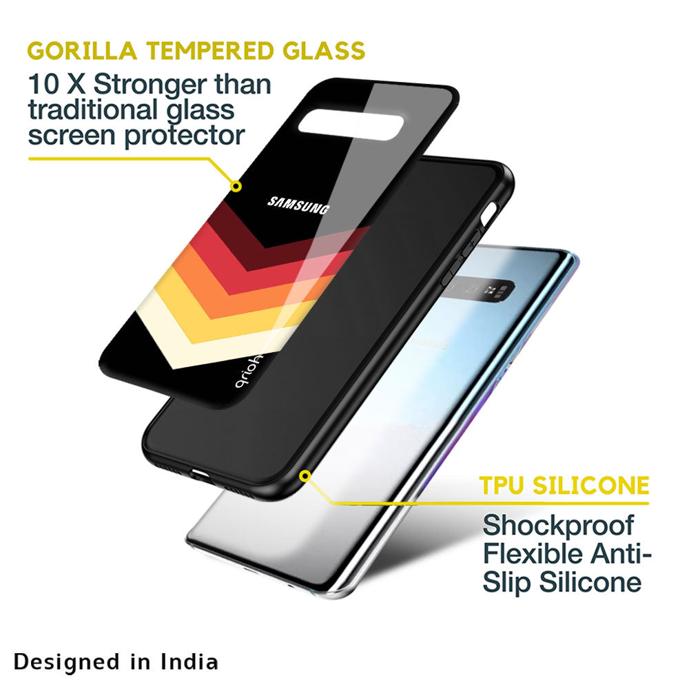 Abstract Arrow Pattern Glass Case For Samsung Galaxy A13