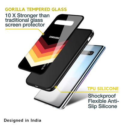 Abstract Arrow Pattern Glass Case For Samsung Galaxy A22