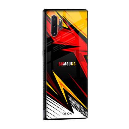 Race Jersey Pattern Glass Case For Samsung Galaxy F41