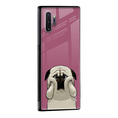 Funny Pug Face Glass Case For Samsung Galaxy M13