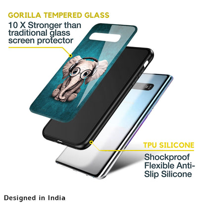 Adorable Baby Elephant Glass Case For Samsung Galaxy A52s