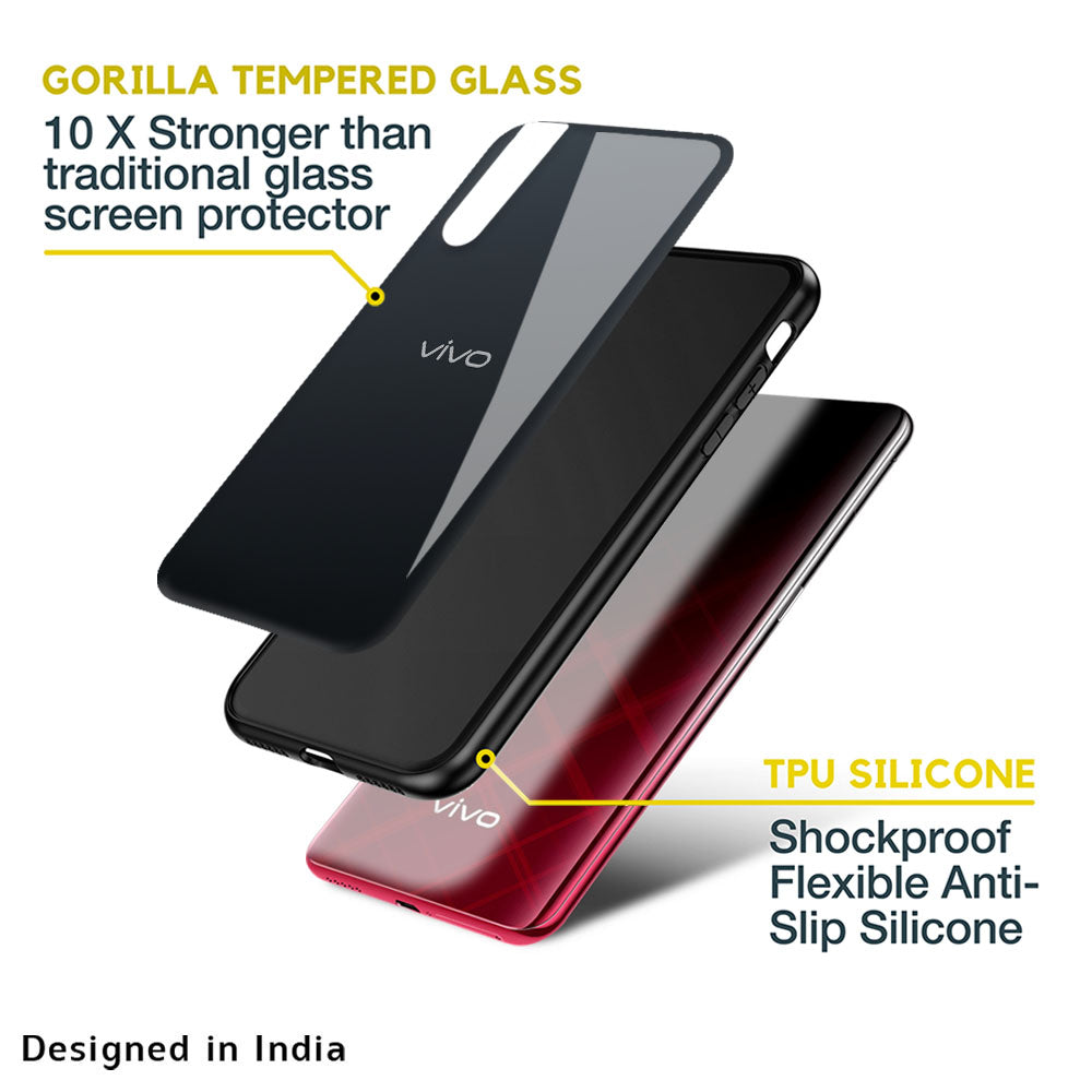 Stone Grey Glass Case For Vivo Y22