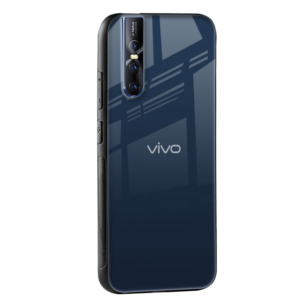 Overshadow Blue Glass Case For Vivo V17