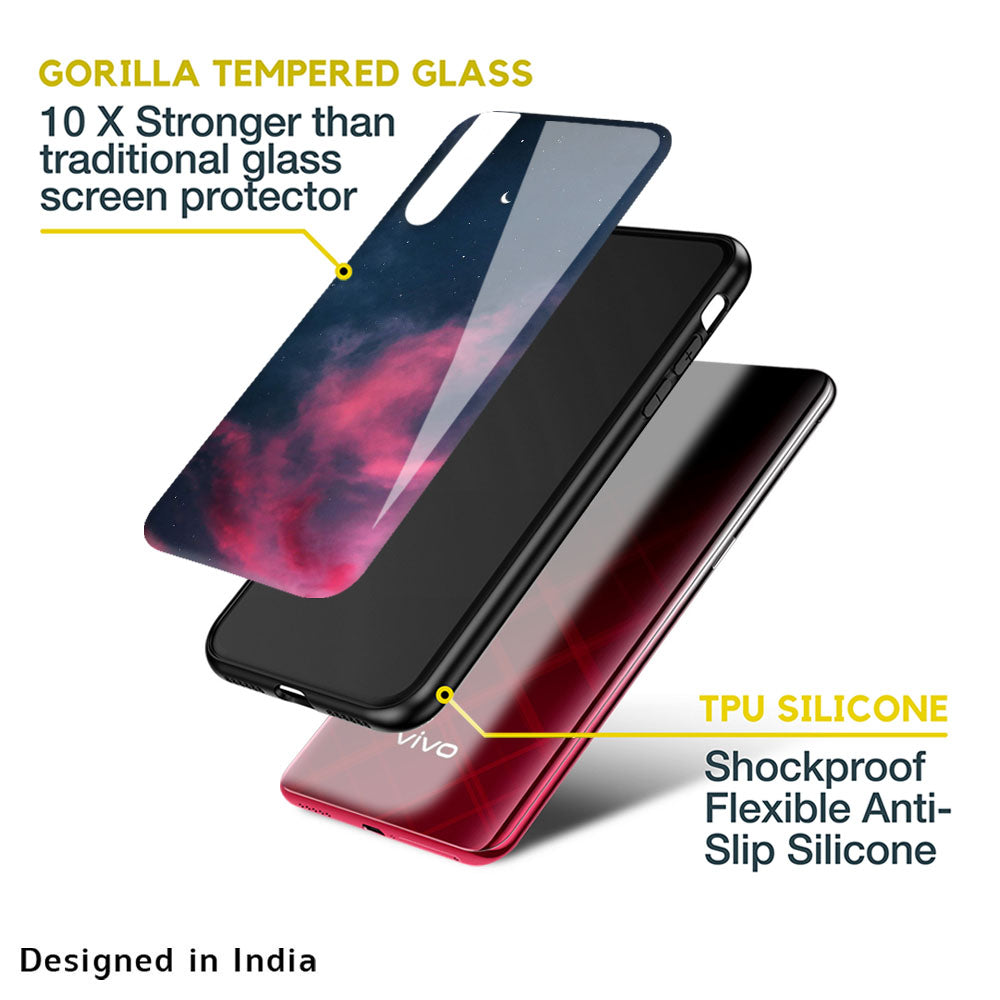 Moon Night Glass Case For Vivo Y16