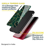 Abstract Green Glass Case For Vivo V23 Pro 5G