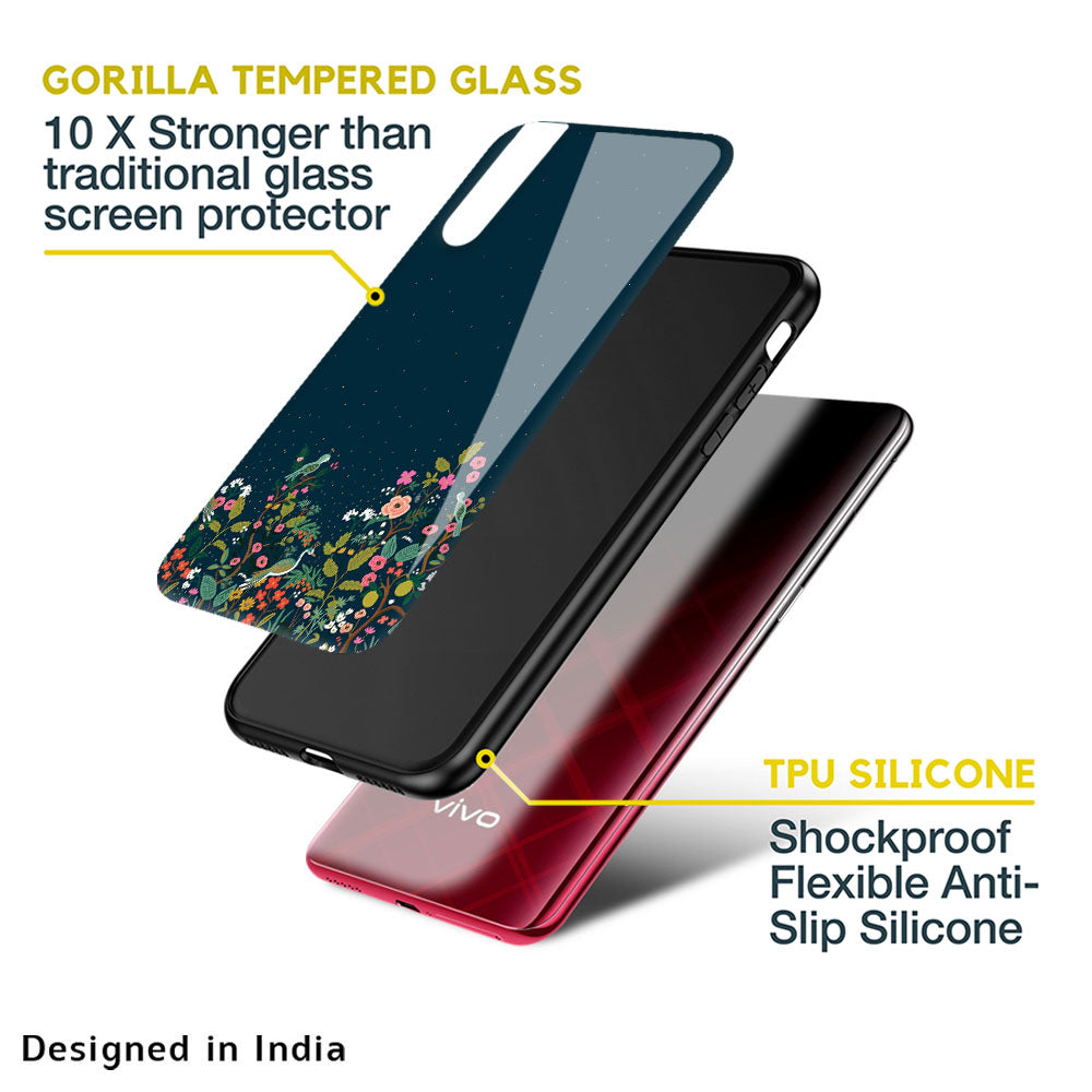 Small Garden Glass Case For Vivo Y16