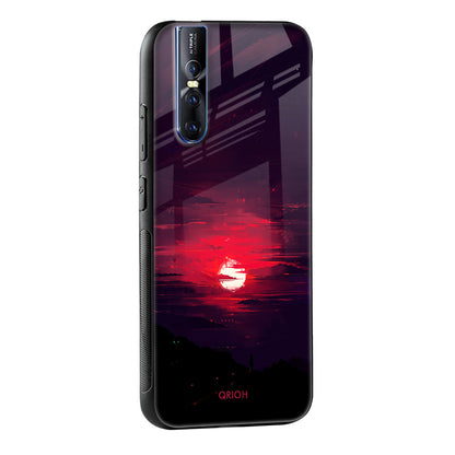 Morning Red Sky Glass Case For Vivo T1 5G