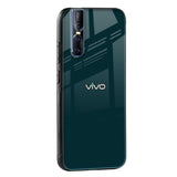 Hunter Green Glass Case For Vivo Z1 Pro