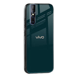 Hunter Green Glass Case For Vivo X80 5G