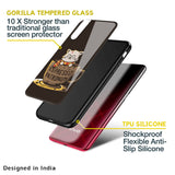 Tea With Kitty Glass Case For Vivo V25