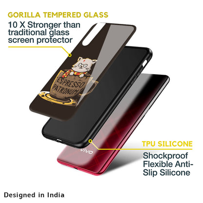 Tea With Kitty Glass Case For Vivo Y16