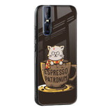 Tea With Kitty Glass Case For Vivo V25 Pro