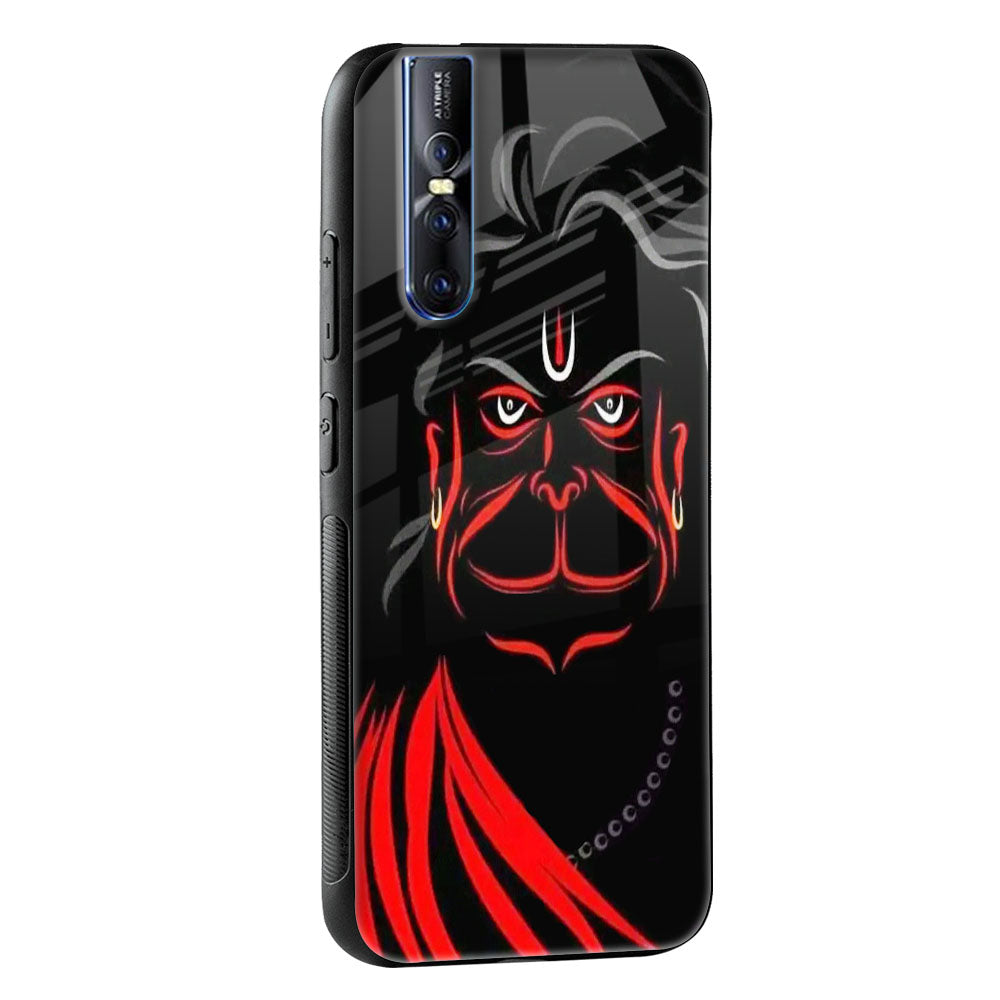 Lord Hanuman Glass Case For Vivo V15 Pro