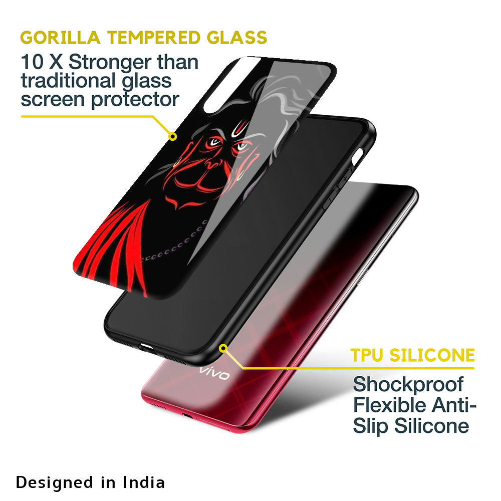 Lord Hanuman Glass Case For Vivo V15 Pro