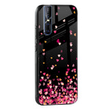 Heart Rain Fall Glass Case For Vivo V15 Pro