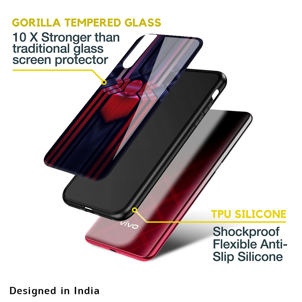 Super Art Logo Glass Case For Vivo V15 Pro