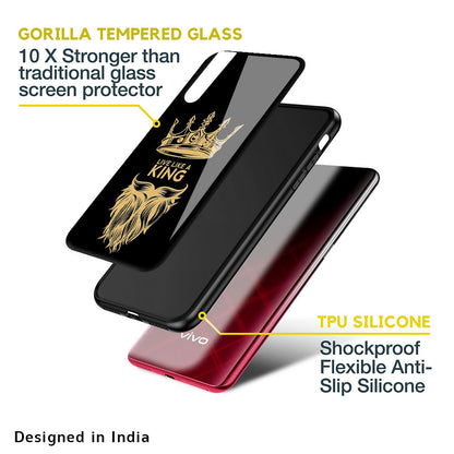 King Life Glass Case For Vivo V15 Pro