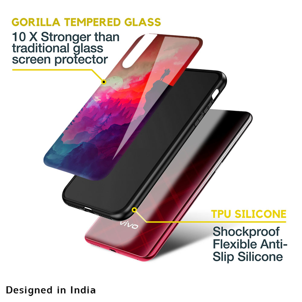 Dream So High Glass Case For Vivo Y22