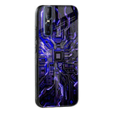 Techno Color Pattern Glass Case For Vivo V25