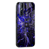 Techno Color Pattern Glass Case For Vivo V15 Pro