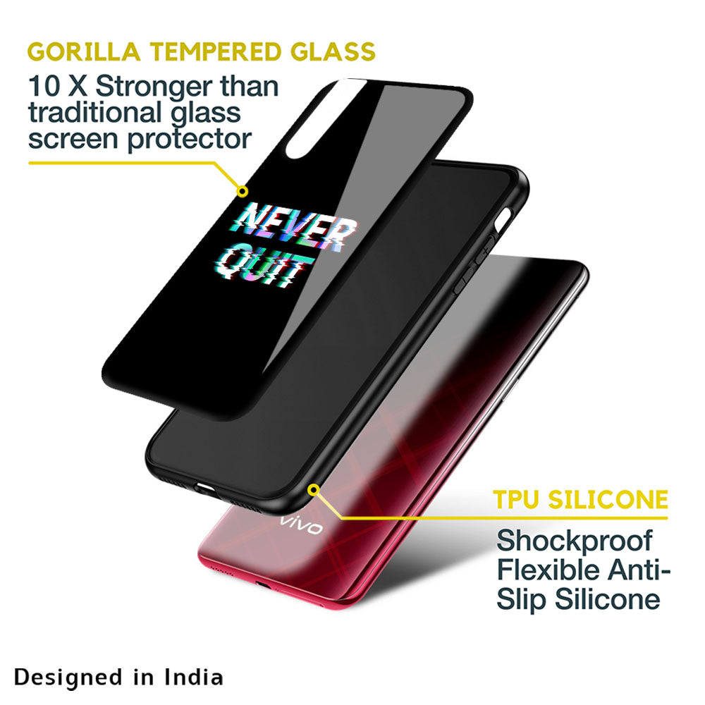 Never Quit Glass Case For Vivo V25 Pro