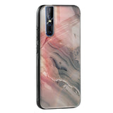 Pink And Grey Marble Glass Case For Vivo V23 Pro 5G