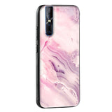 Diamond Pink Gradient Glass Case For Vivo V15 Pro