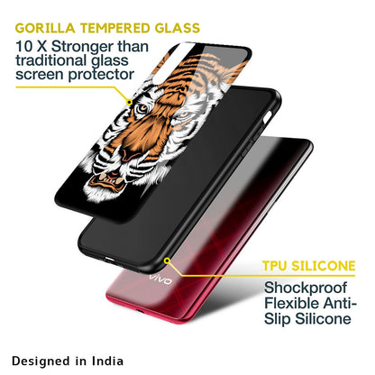 Angry Tiger Glass Case For Vivo V23 Pro 5G