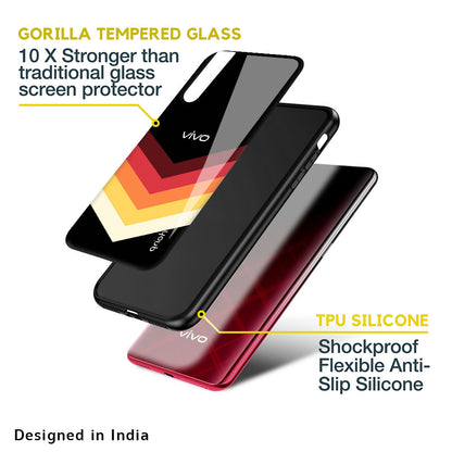Abstract Arrow Pattern Glass Case For Vivo X70 Pro Plus