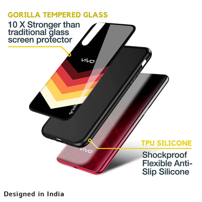Abstract Arrow Pattern Glass Case For Vivo Y75 5G