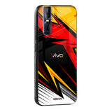 Race Jersey Pattern Glass Case For Vivo Y22